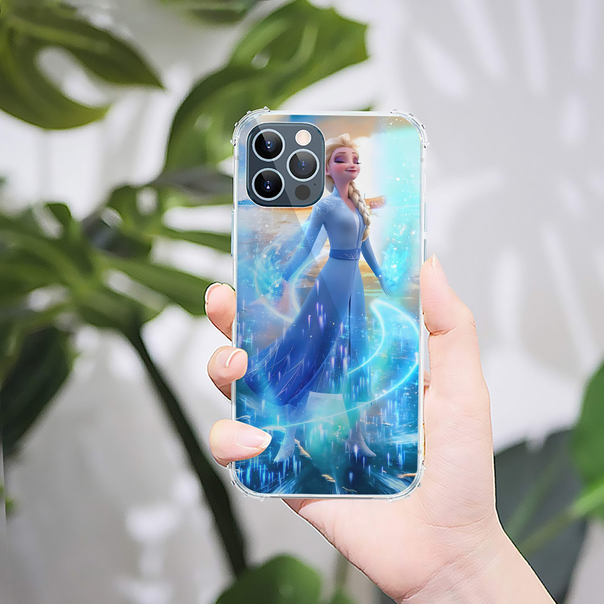 （画像用） アナと雪の女王 アンナ エルサ Frozen Anna Elsa 【iPhone 12シリーズ対応】透明スマホケース（クリアソフトケース）